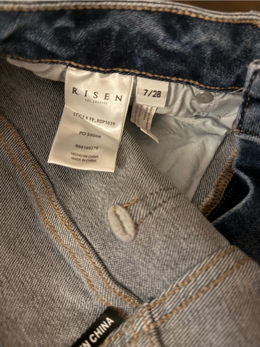 Freckled Poppy Risen Distressed Flare Bottom Jeans NWT! - Picture 4 of 6